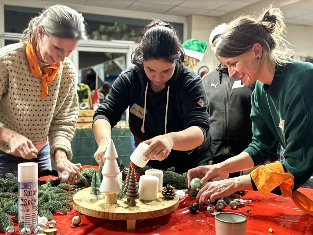 Weihnachtsfeier Essen | Teambuilding Essen | Adventsgesteck