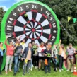 Sommerfest-Teambuilding-Firmenfeier-Fußballdart-Fußballdarts-Verleih-Soccerdarts