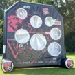 ckiges 3 Meter Fußballdart für den FC Killertal 04 mit individueller Vereins-Torwand