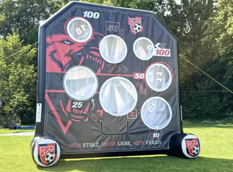 Fußballdart kaufen eckig – 3 Meter FC Killertal Sonderanfertigung ckiges 3 Meter Fußballdart für den FC Killertal 04 mit individueller Vereins-Torwand