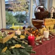 Adventsgesteck selbst basteln Weihnachtsfeier Düsseldorf