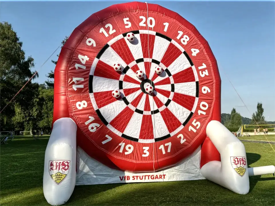 Fußball-Darts Eventmodul mit Klettball – Klettball kaufen für Fußball-Dart