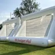 Pneumatisches aufblasbares Fußballtor mit Vereinslogo und wechselbarem Torwandsystem
